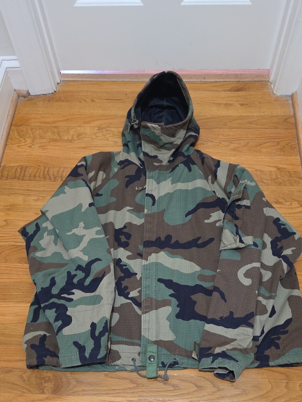 VTG US Military 1998 JSLIST M81 Woodland Camo Protective NFR Jacket - Size Large